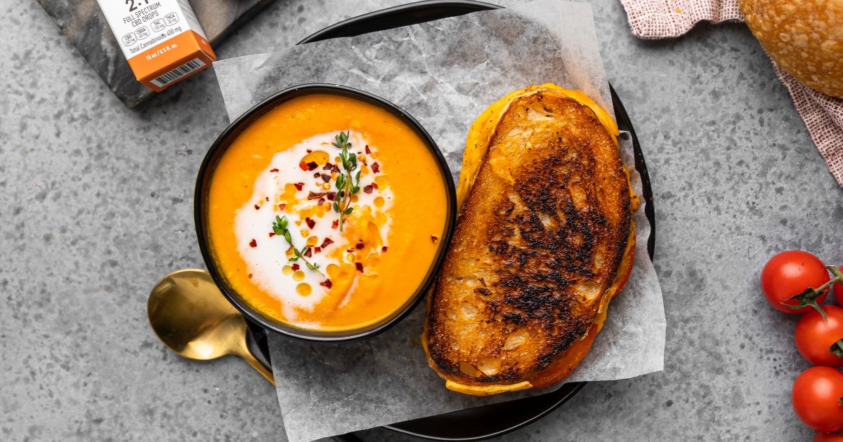 Carrot Soup and Grilled Cheese | Cooking With Cannabis