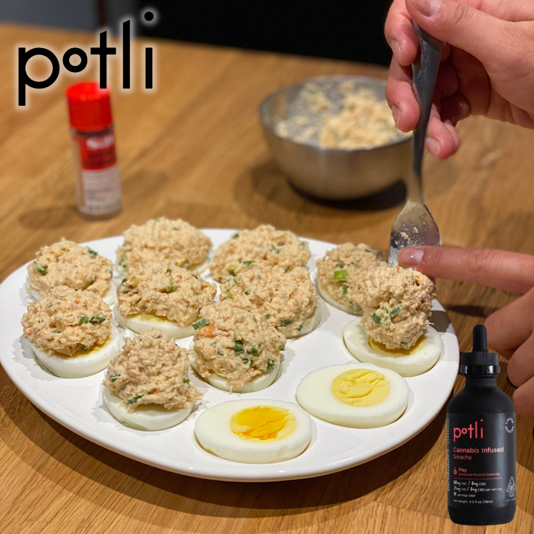 Crabby Deviled Eggs | Cooking With Cannabis